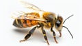The Detailed Honeybee Macro.AI generated image Royalty Free Stock Photo