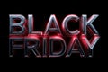 Black Friday 3D Sale Graphics Royalty Free Stock Photo