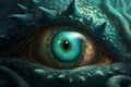 Highly detailed eye of animal. Beautiful illustration picture. Generative AI Royalty Free Stock Photo