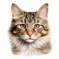 Highly Detailed Illustration Of Tabby Cat - Rokica