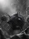 Electron Microscope Capture of an Virus Approaching Human Cell