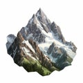 Highly Detailed Mount Wilhelm Sticker On White Background