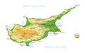 Cyprus physical map