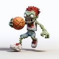 Highly Detailed Realism Meets Witty Zombie Basketball In Innovative Toycore Mashup