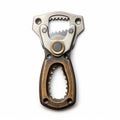 Highly Detailed Wooden Handle Bottle Opener With Mechanized Precision Royalty Free Stock Photo