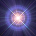 Highly magnetized rotating neutron star Royalty Free Stock Photo