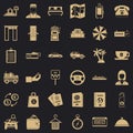 Highly profitable icons set, simple style