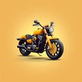 Highly Realistic Motorcycle Icon With Precise And Sharp Vray Tracing
