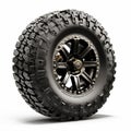 Highly Realistic Off Road Wheel Design With Black Rim