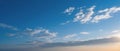 Realistic Deep Blue Sky with Scattered Afternoon Clouds 1 Royalty Free Stock Photo