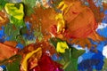 Oil painting close-up abstract background flower Royalty Free Stock Photo