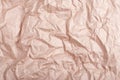 highly wrinkled craft paper background high detailed Closeup