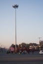 Highmast light on Annapurna road circle in Indore India Royalty Free Stock Photo