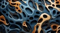 Highquality cell texture with fluid lines and intricate structures in a sophisticated, flat design