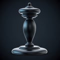 Highqualityrenderedchesspieceblackkingfigureisolatedagainstdarksolidbackgroundforgaminggraphicsdesign Royalty Free Stock Photo