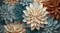 Highresolution cell illustrations with elegant design, soft hues, intricate patterns, and seamless textures in a flat style