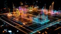 A highresolution image of a digital interface featuring multilayered graphs each layer representing different