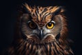 Highresolution Photography Captures Owls Eerie Beauty On Dark Background