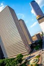 Highrise Buildings in downtown Houston Royalty Free Stock Photo