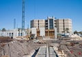 Highrise condo construction site Royalty Free Stock Photo