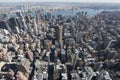 Highrise view of new yorks skyline Royalty Free Stock Photo