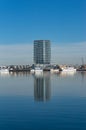 Highrise waterfront luxury apartment building in Docklands, Melbourne Royalty Free Stock Photo