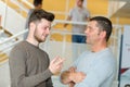 highschool boy talking to teacher Royalty Free Stock Photo