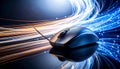 HighSpeed Data Transfer with an Optical Computer Mouse Royalty Free Stock Photo