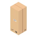 Hight delivery box icon, isometric style Royalty Free Stock Photo