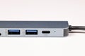 Hight performance USB3 type A and type C on docking station of new model premium notebook computer Royalty Free Stock Photo