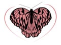 Hight quality traced butterfly 1 Royalty Free Stock Photo