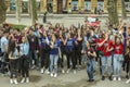 Hight school students in Zagreb, Croatia