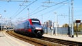 Hight-Speed Italian Train Frecciargento by Trenitalia, Italy