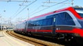 Hight-Speed Italian Train Frecciargento by Trenitalia, Italy