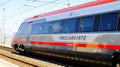 Hight-Speed Italian Train Frecciargento by Trenitalia, Italy