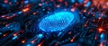 A Hightech Fingerprint Scanner Enhances Data Protection And Cybersecurity In This Image