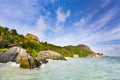 Highwater In The Lagoon, La Digue, Seychelles Royalty Free Stock Photo