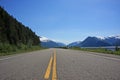 Highway 16 along Skeena River Royalty Free Stock Photo
