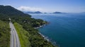 Highway along the sea, highway Angra dos Reis to Rio de Janeiro