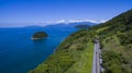 Highway along the sea, highway Angra dos Reis to Rio de Janeiro