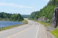 Highway along Superior Lake shore