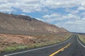 Highway in the American West Royalty Free Stock Photo