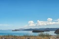 On one side is the ocean, generally the Gobi and giant cactus.Baja California