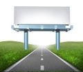 Highway billboard Royalty Free Stock Photo