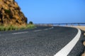 Highway blue sky by mediterranean