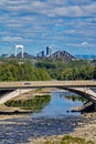 Highway 20 Bridge Over Chaudiere River In Quebec City Royalty Free Stock Photo