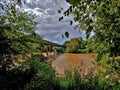 Highway 421 Bridge over the Yadkin River near Winston-Salem, North Carolina Royalty Free Stock Photo