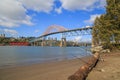 Highway bridge and railway bridge