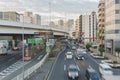 Highway, cars in Yokohama city