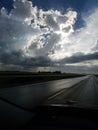 Highway clouds light Royalty Free Stock Photo